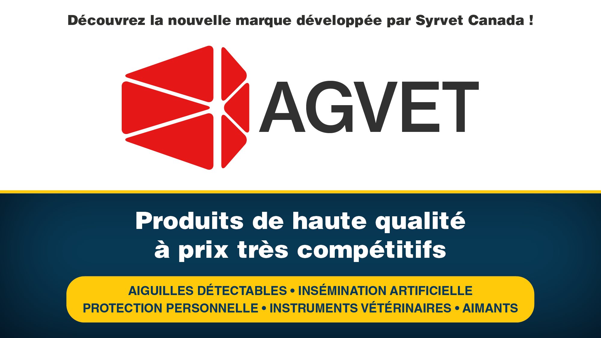 Introduction de la marque Agvet bannière d'introduction Agvet